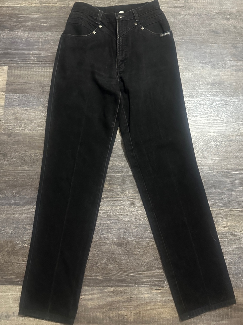 Vintage Black 1980s Rocky Mountain Jeans -Size 29 tag with 26 in waist